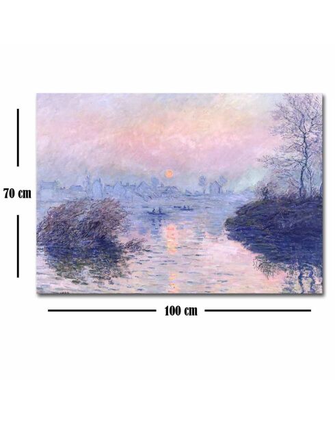 Tableau reproduction Claude Monet multicolore - 70x100 cm