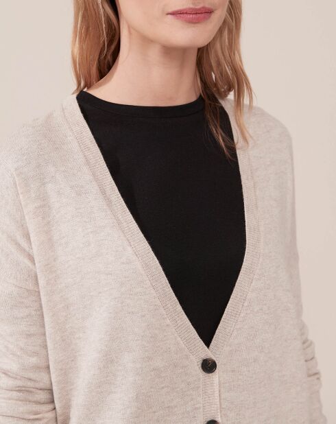 Gilet en Laine mélangée Ashton beige