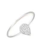 0,05 karaat witgouden diamanten tendresse druppelring
