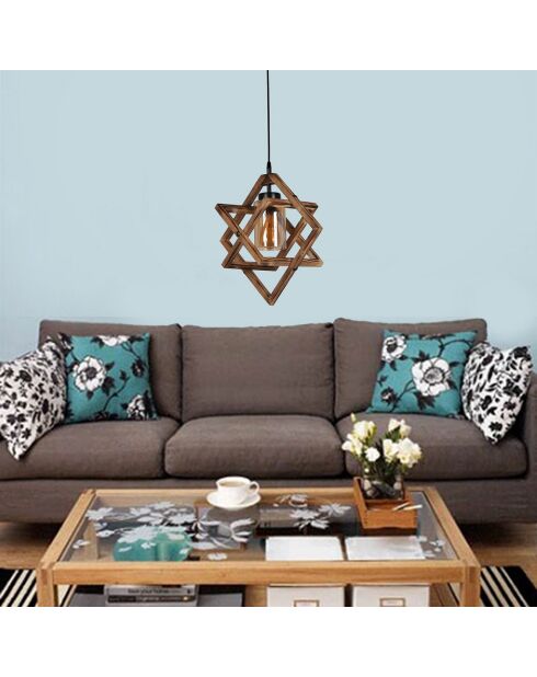 Suspension Luna marron - D.43x80 cm