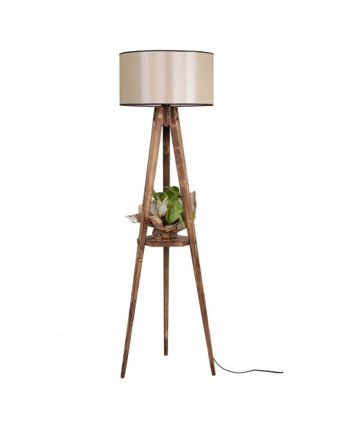 Lampadaire Bella marron - 24x45x153 cm