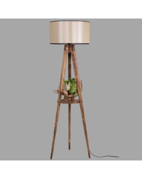 Lámpara de pie Bella marrón - 24x45x153 cm