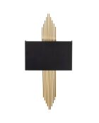 Applique murale Stone noir/doré - 75x10x22 cm