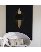 Applique murale Stone noir/doré - 75x10x22 cm