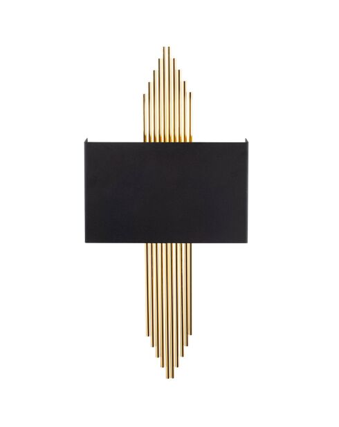 Applique murale Stone noir/doré - 75x10x22 cm