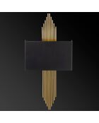 Applique murale Stone noir/doré - 75x10x22 cm