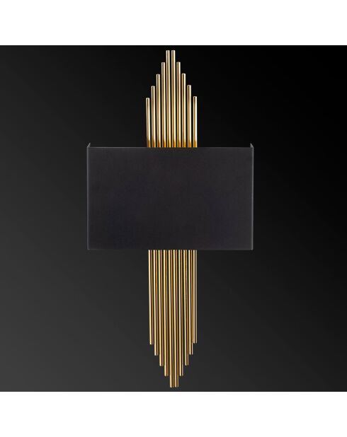 Applique murale Stone noir/doré - 75x10x22 cm