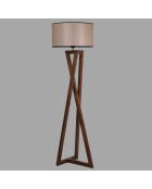 Lampadaire Arianne noyer - 24x45x166 cm