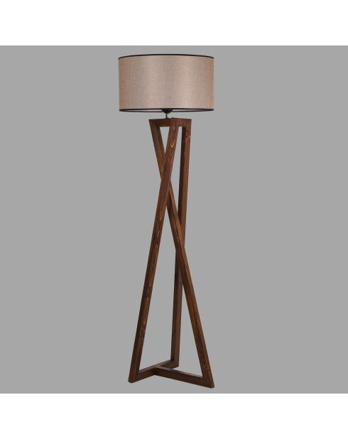 Lampadaire Arianne noyer - 24x45x166 cm