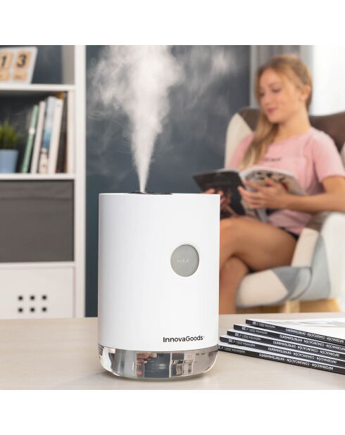 Humidificateur 1L à Ultra-Sons Rechargeable Vaupure