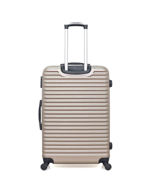 Brazilia Long Stay Koffer mit 4 Einzelrädern 75 cm beige