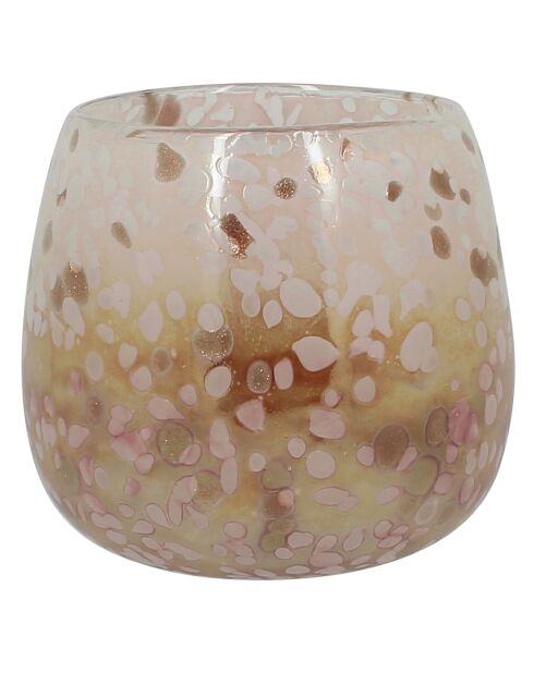 Vaso in rame rosa - 14,6x12 cm