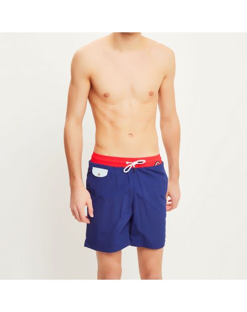Short de Bain Gex bleu/rouge
