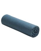 Drap housse 100% Lin lavé bleu
