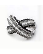 Ring Elegance in Schwarz/Weiß