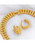 Parure Chains Collier, Bracelet & Boucles d'oreilles dorée