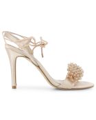 Sandales en Satin Pétillante nude - Talon 9.5 cm