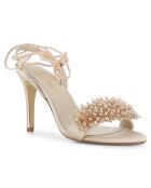 Sandales en Satin Pétillante nude - Talon 9.5 cm