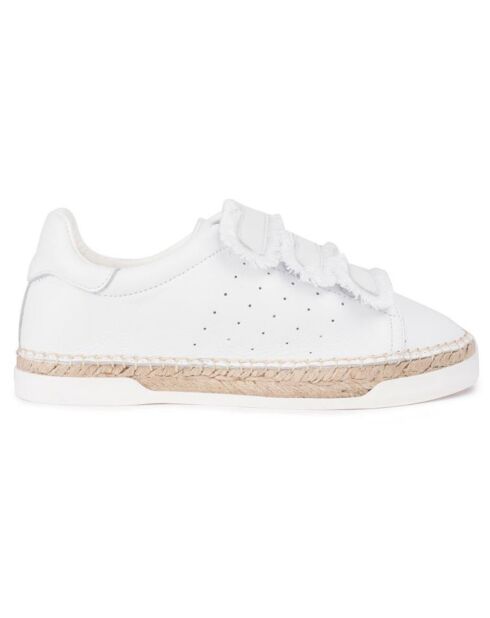 Baskets espadrilles en Cuir Wonder blanches