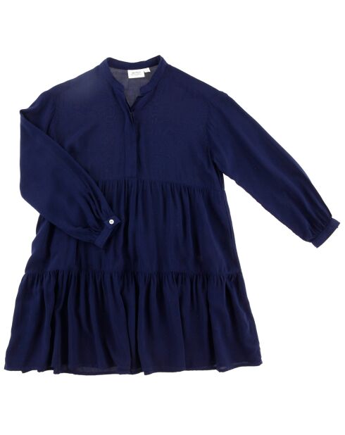 Robe Roxanne mi-longue bleu nuit