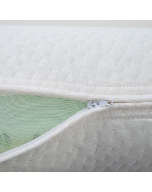 2 Oreillers Mémoire de forme BIO blancs - 60x60 cm