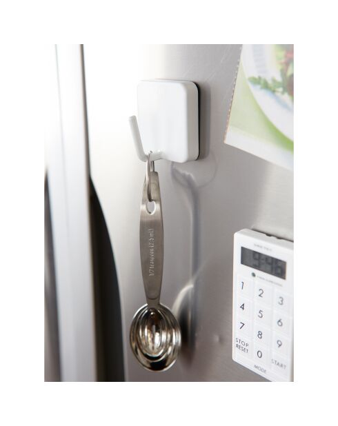 Magneethaak toren wit - 4,8x3,3x4,8 cm