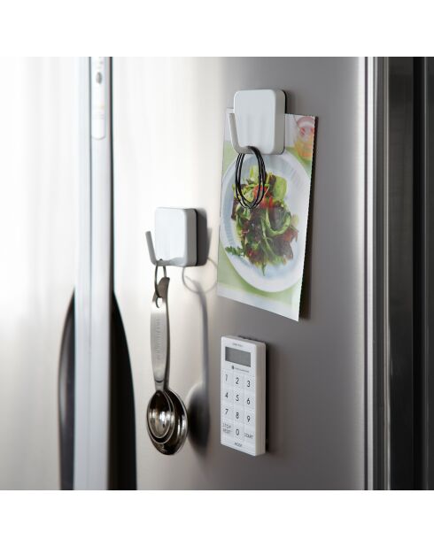 Magneethaak toren wit - 4,8x3,3x4,8 cm