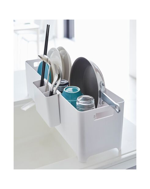 Witte afdruiprek Tower - 55,5x16,5x16 cm