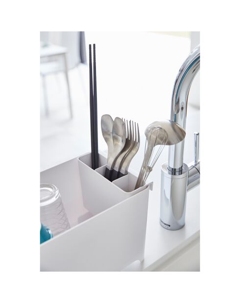 Witte afdruiprek Tower - 55,5x16,5x16 cm