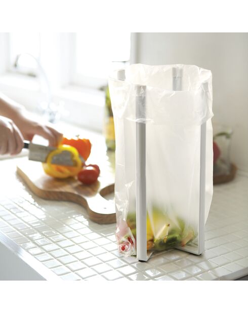 Tour de cuisine multi-usages Tower blanche  - 12x9.5x26.5 cm