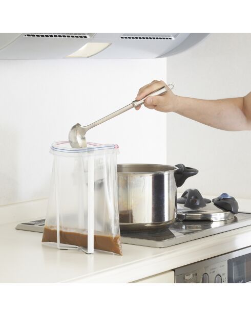 Tour de cuisine multi-usages Tower blanche  - 12x9.5x26.5 cm