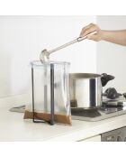 Tour de cuisine multi-usages Tower noire - 12x9.5x26.5 cm
