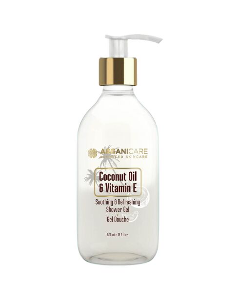 Gel de ducha de coco y vitamina E - 500 ml