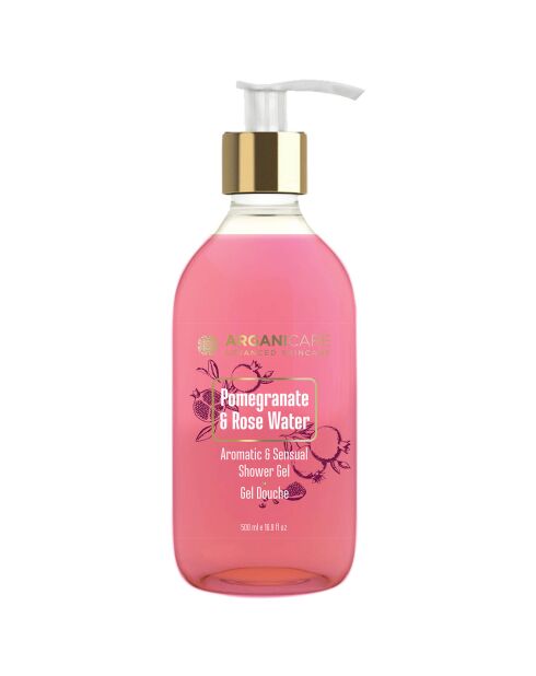Gel de ducha con agua de rosas y granadas - 500 ml