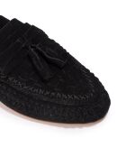 Mocassins en Velours de Cuir Hampi noirs