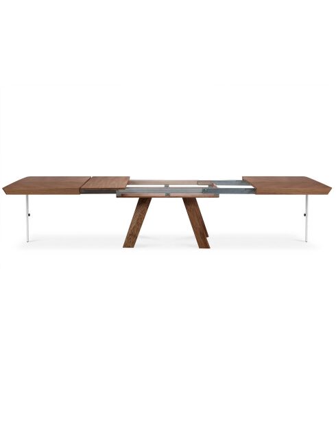 Table extensible Njal marron - 100x180x76 cm