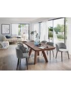 Table extensible Njal marron - 100x180x76 cm