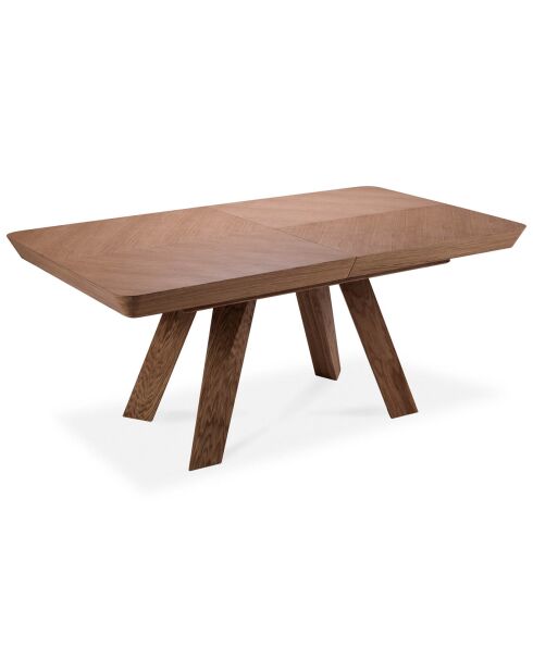 Table extensible Njal marron - 100x180x76 cm