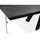 Table extensible Njal noire - 100x180x76 cm