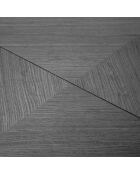 Table extensible Njal noire - 100x180x76 cm