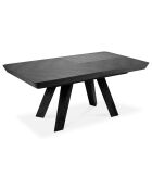 Table extensible Njal noire - 100x180x76 cm