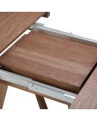Table extensible Bodil marron - D.130x76 cm
