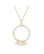 Collier Odine Perle en laiton doré