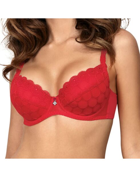 Soutien-gorge push-up Coco rouge