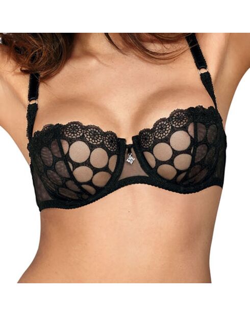 Soutien-gorge balconnet soft Coco noir