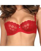 Soutien-gorge balconnet soft Coco rouge