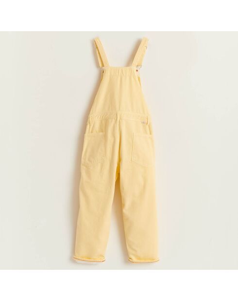 Salopette denim en Coton Pepino jaune