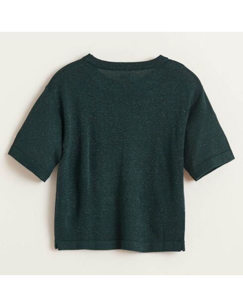 Pull en Maille Debri vert foncé