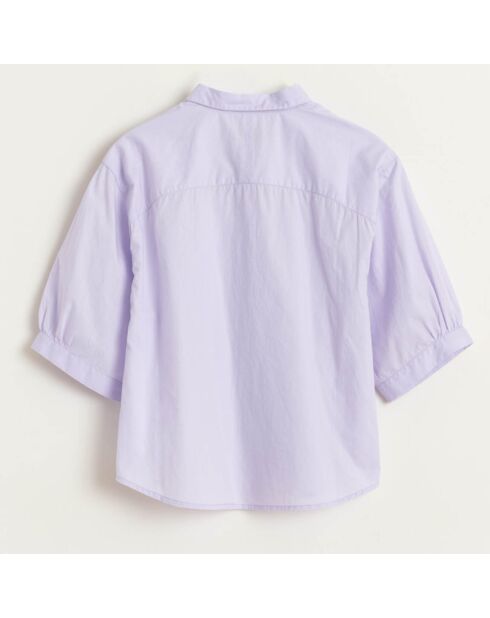 Chemise en Coton Ave ample mauve