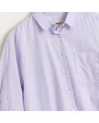 Chemise en Coton Ave ample mauve
